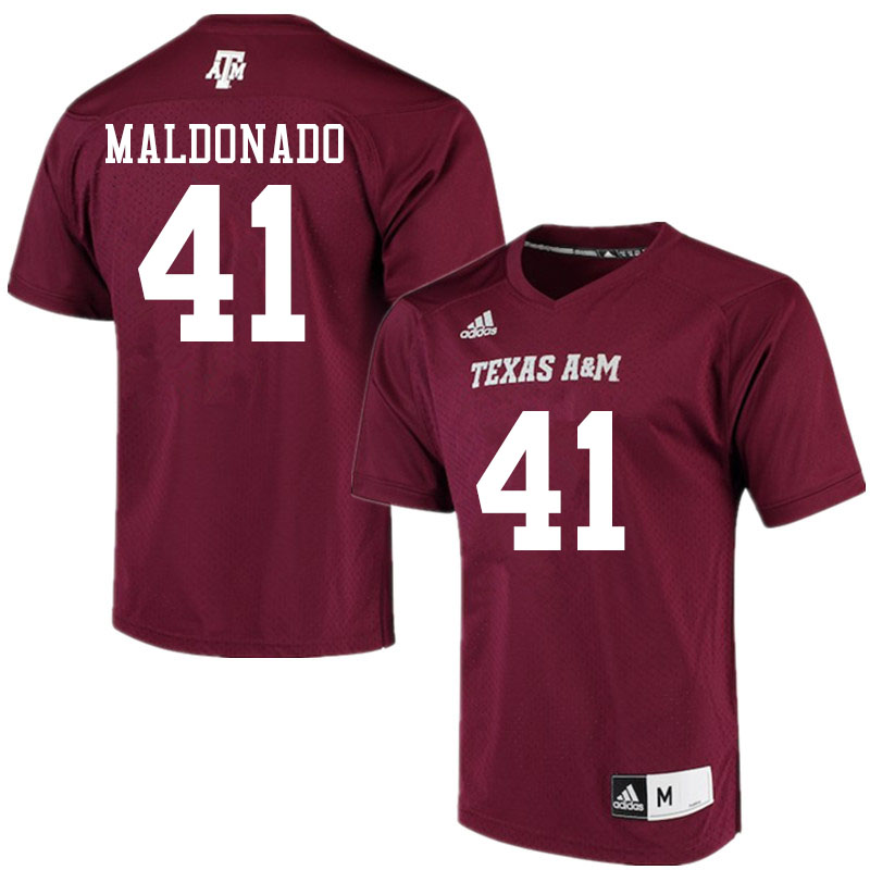 Men #41 Michael Maldonado Texas A&M Aggies College Football Jerseys Sale-Maroon Alumni Player - Click Image to Close